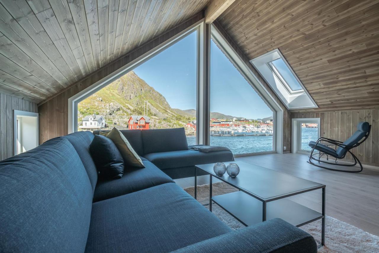 Seafront New Cabin In Lofoten Ballstad Exterior photo