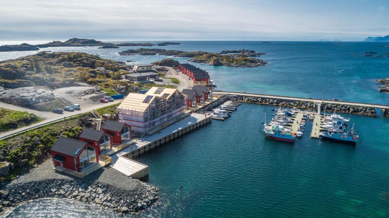 Seafront New Cabin In Lofoten Ballstad Exterior photo