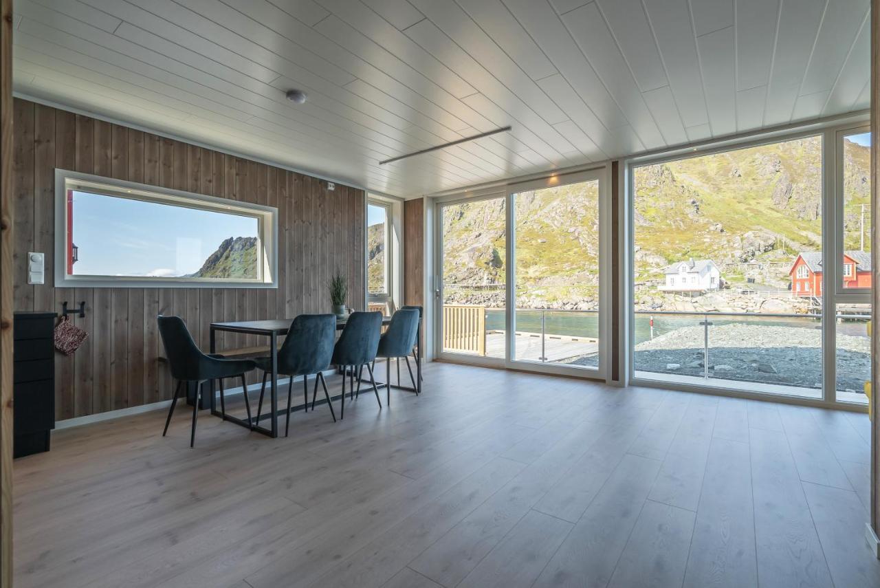 Seafront New Cabin In Lofoten Ballstad Exterior photo