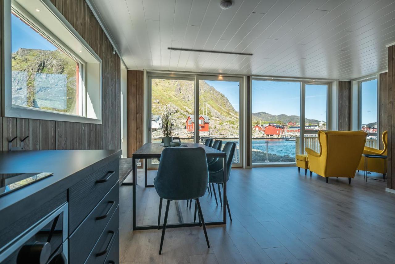 Seafront New Cabin In Lofoten Ballstad Exterior photo