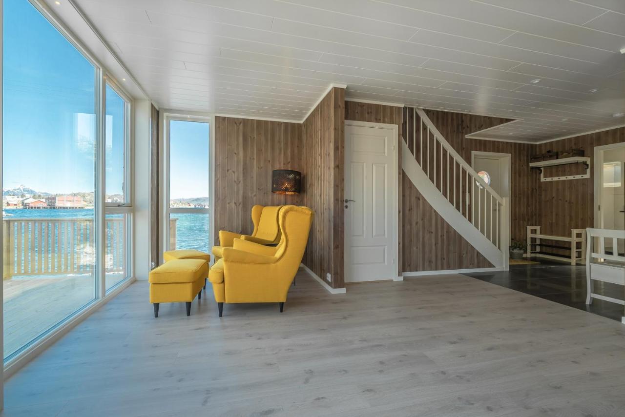 Seafront New Cabin In Lofoten Ballstad Exterior photo