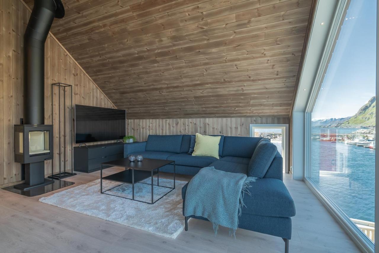Seafront New Cabin In Lofoten Ballstad Exterior photo
