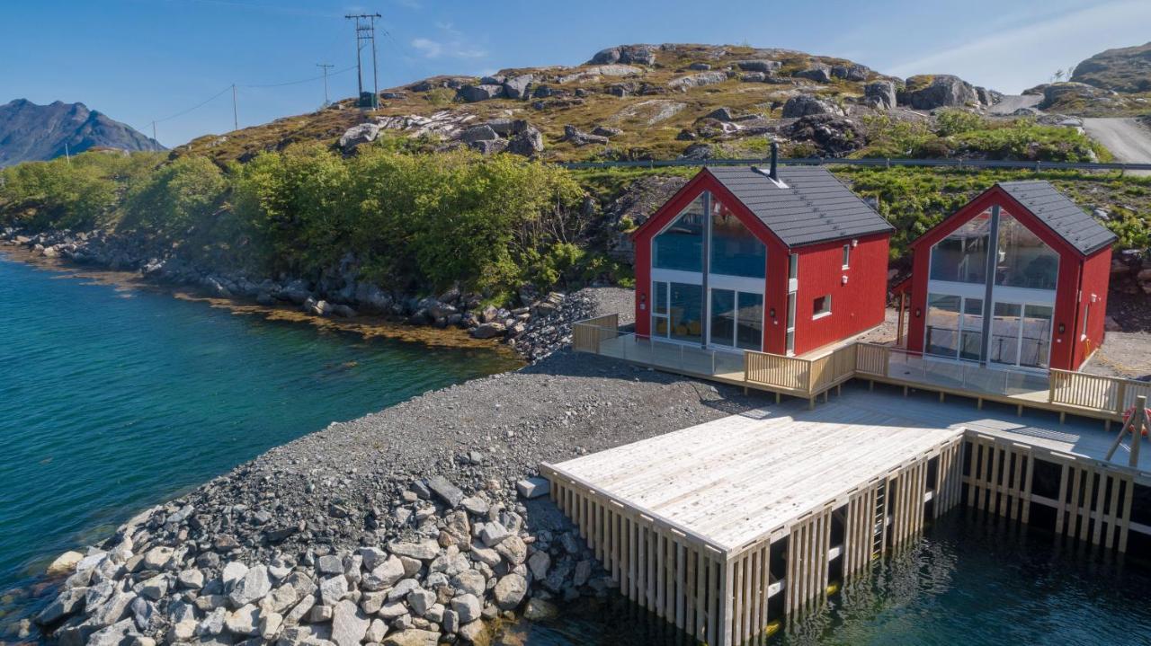 Seafront New Cabin In Lofoten Ballstad Exterior photo