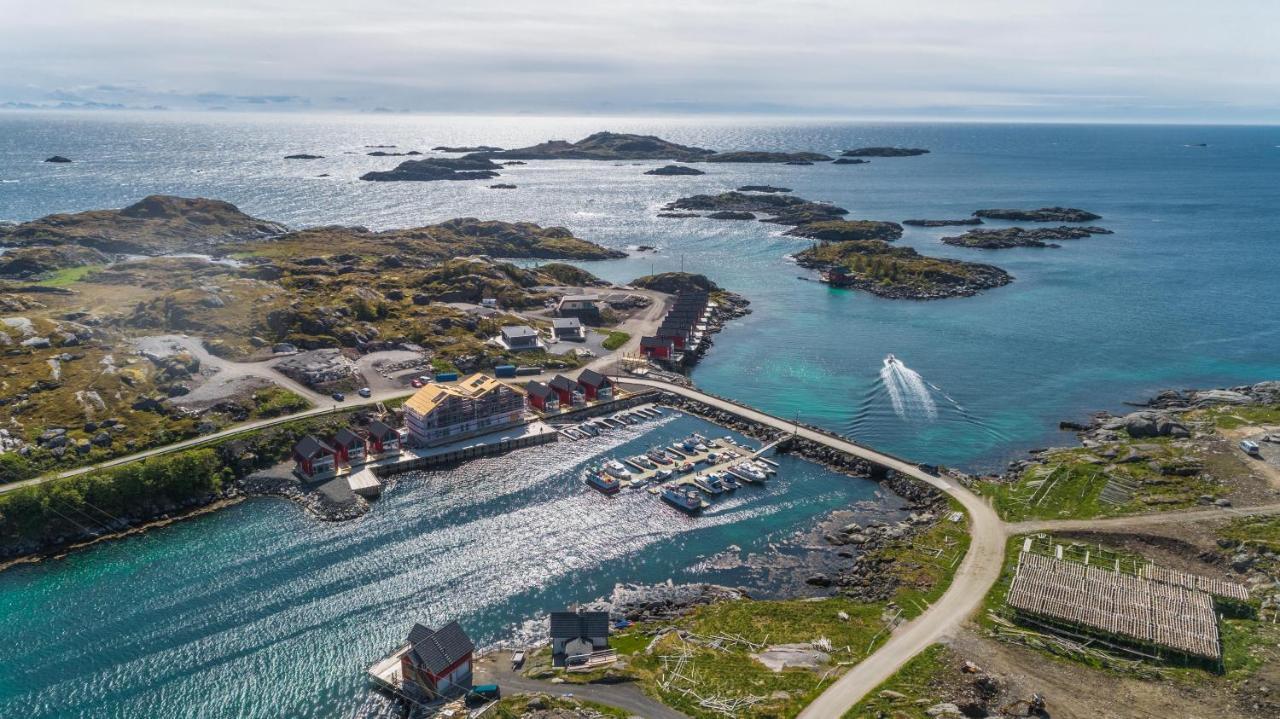 Seafront New Cabin In Lofoten Ballstad Exterior photo