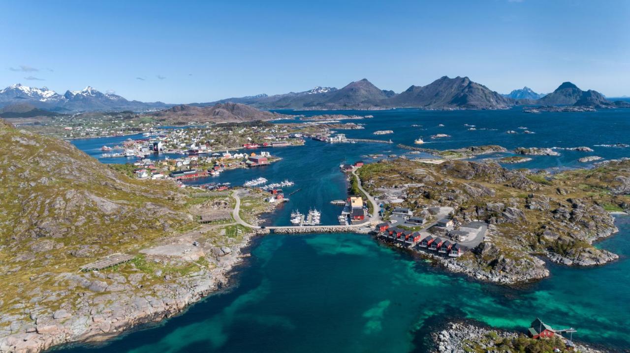 Seafront New Cabin In Lofoten Ballstad Exterior photo